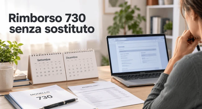 rimborso 730 senza sostituto in ritardo