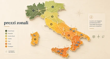 Bolletta energia da PUN a prezzi zonali