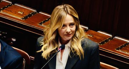 Giorgia Meloni in Senato