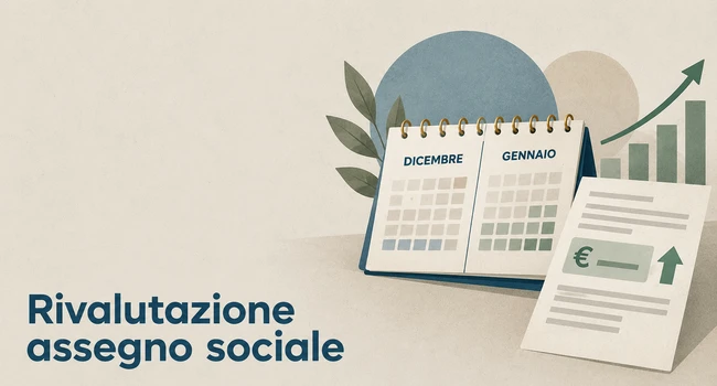 rivalutazione assegno sociale
