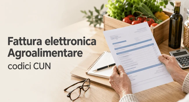 Codici CUN per fattura elettronica Agroalimentare