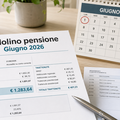 Cedolino pensione INPS di giugno
