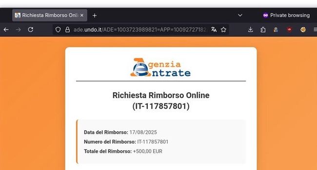 Falsi rimborsi