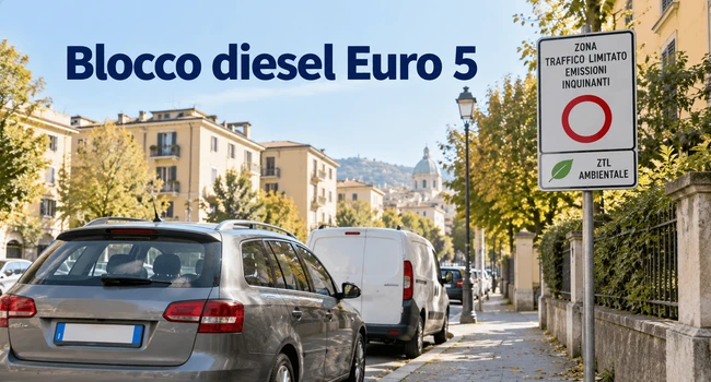 Blocco diesel Euro 5