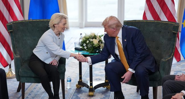 Ursula von der Leyen e Donald Trump