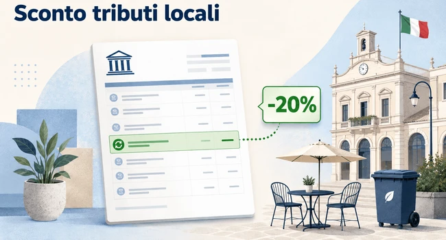 Sconto tributi locali