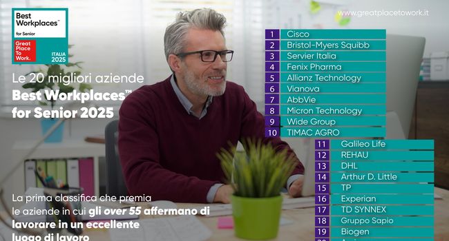 Ranking Best Workplaces for Senior 2025