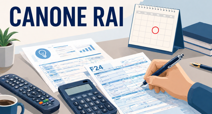 canone rai con f24