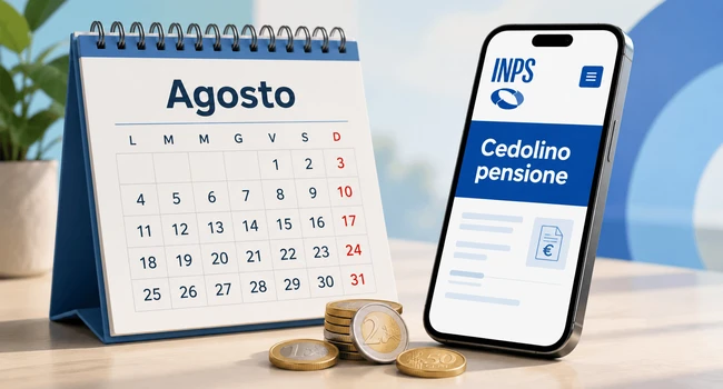 cedolino pensione di agosto