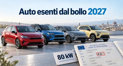 Auto con esenzione bollo auto 2027