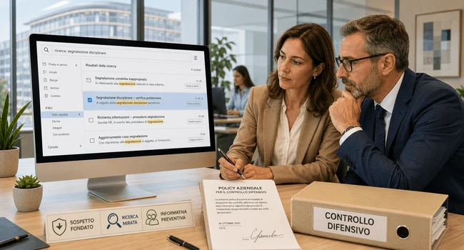 controllo email dipendenti