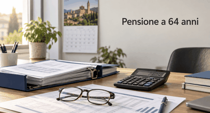 Pensione a 64 anni nel sistema misto