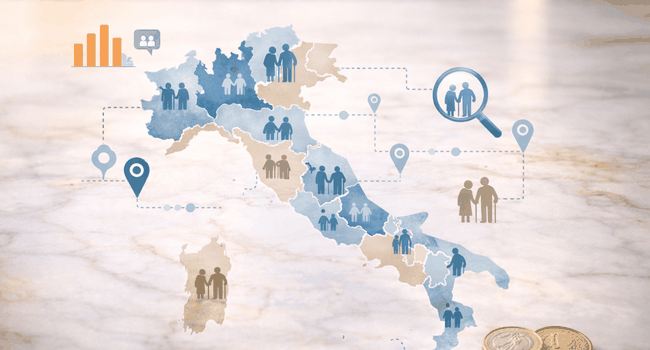 Pensioni, la mappa italiana