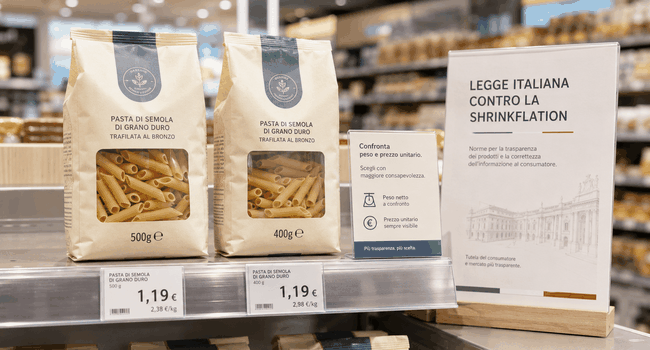Legge Shrinkflation