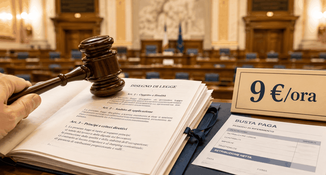 Salario minimo negli appalti regionali