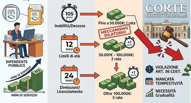 TFS statali differito Consulta bocciatura