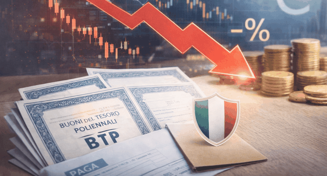 BTP rendimenti in calo