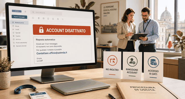 Email ex dipendente, chiusura dell’account e accesso ai dati