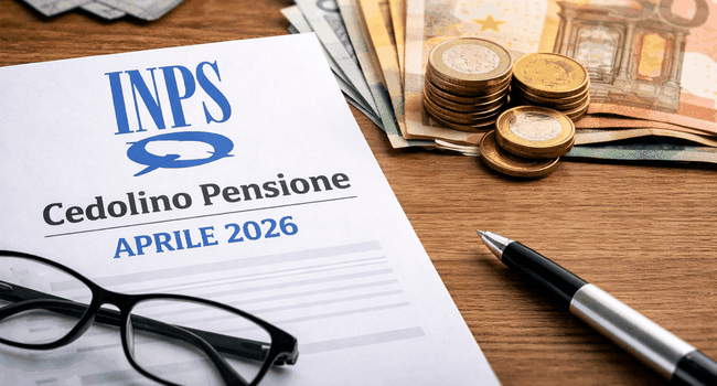 Cedolino Pensione Aprile 2026