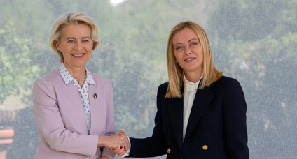 Giorgia Meloni e Ursula von der Leyen