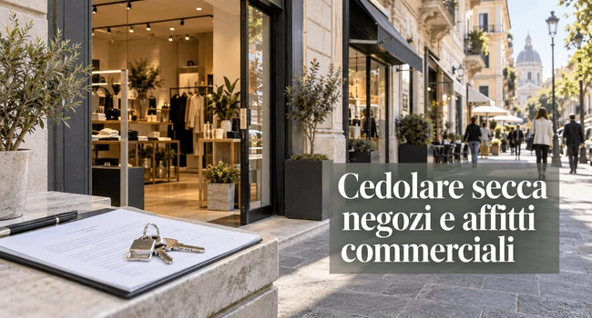 cedolare secca negozi e affitti commerciali