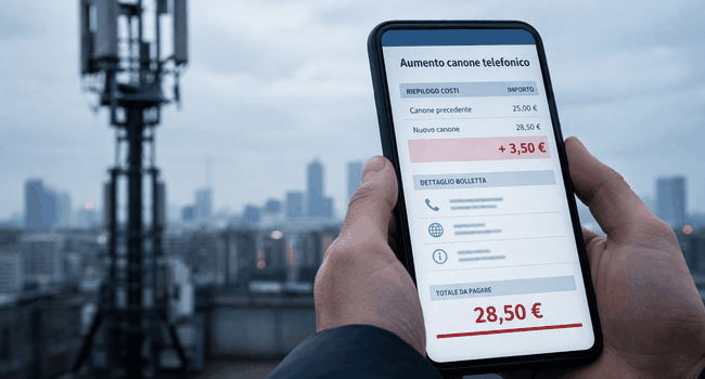 Aumento tariffe telefoniche
