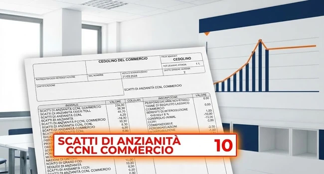 Scatti anzianità CCNL Commercio