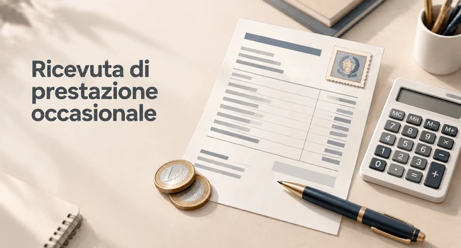 ricevuta prestazione occasionale