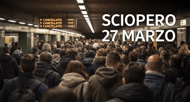 sciopero 27 marzo 2026