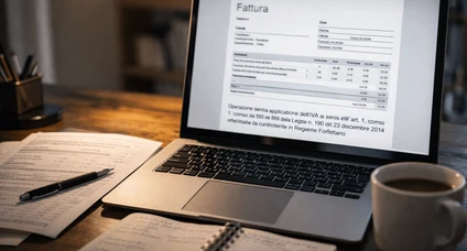 Compilazione fattura forfettari