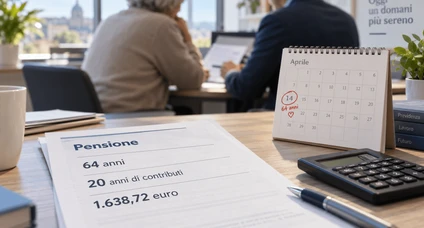 Pensione anticipata contributiva a 64 anni