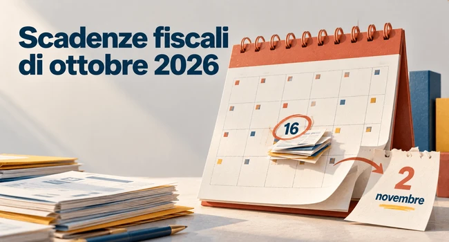 Scadenze fiscali di ottobre
