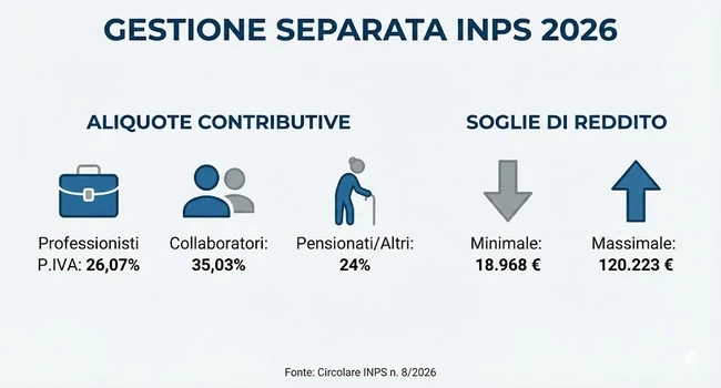 Contributi 2026 in GS