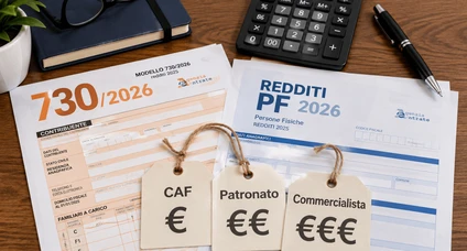 Costi del 730 e del Modello Redditi dal CAF o commercialista
