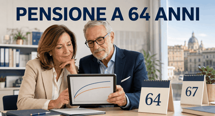 Pensione a 64 anni