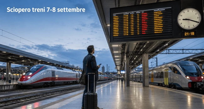 Sciopero treni 7-8 settembre