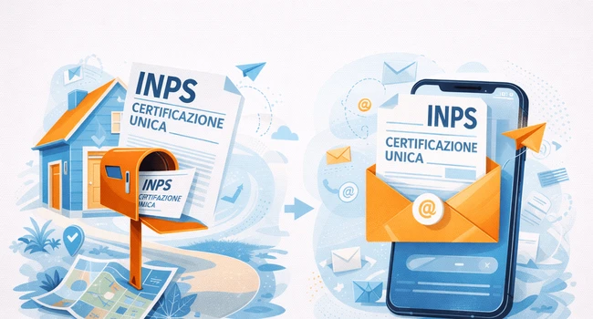 CU INPS a casa e per email